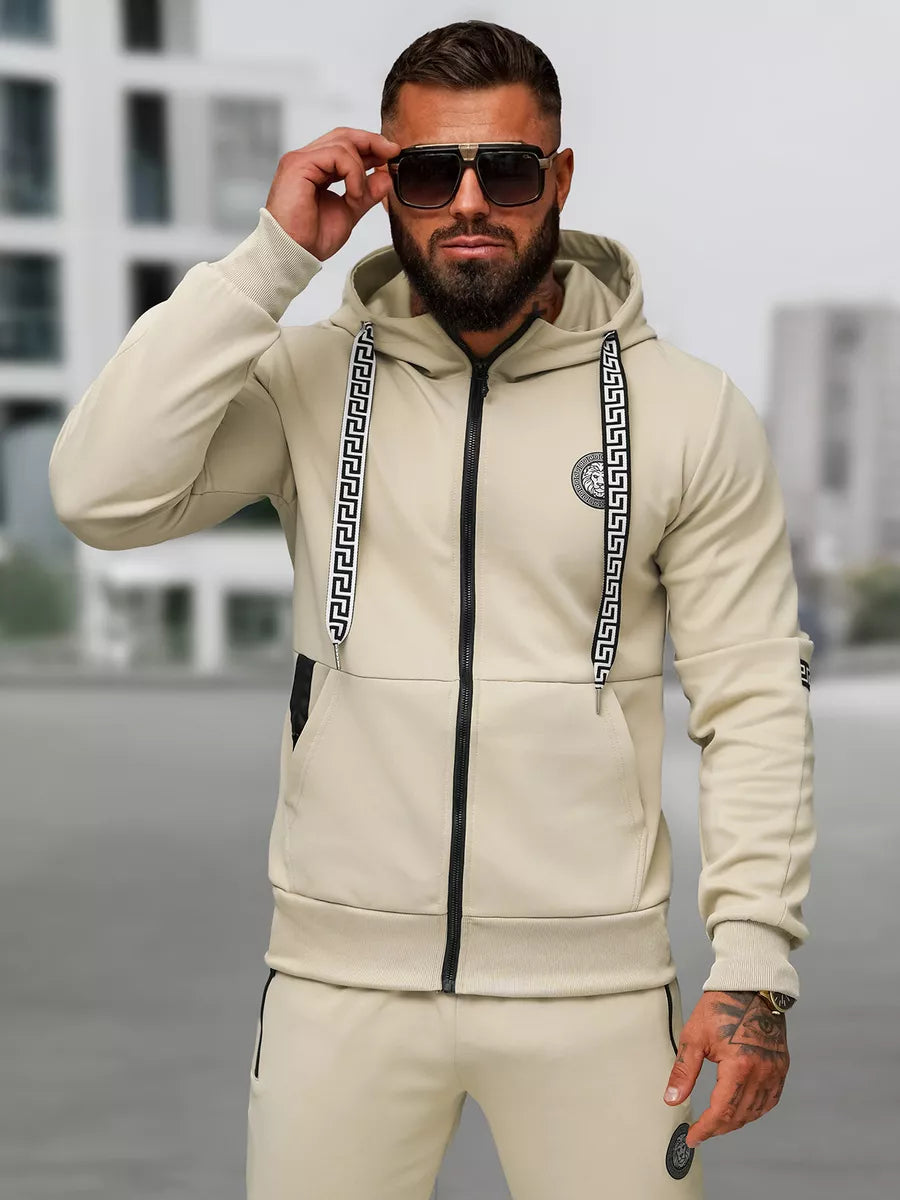 Men's brown tracksuit set Lion