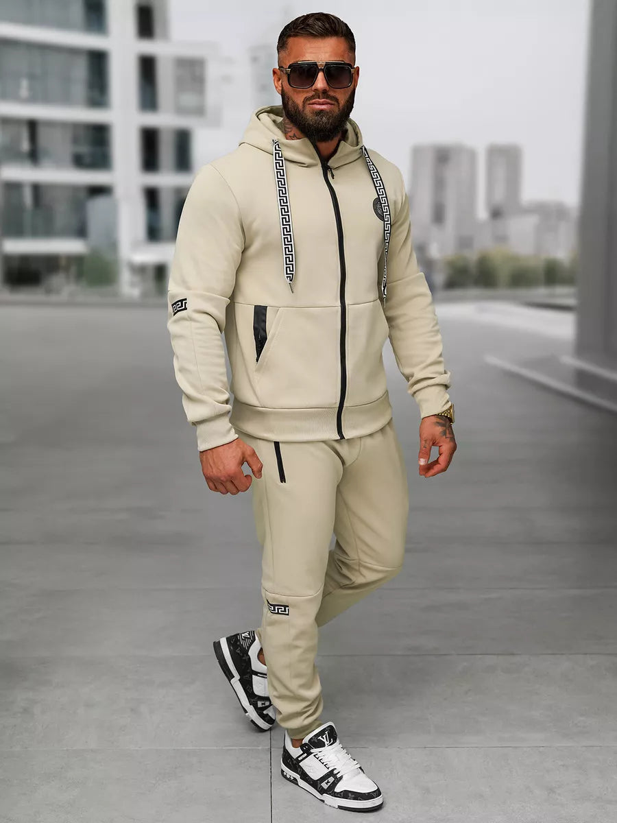 Men's brown tracksuit set Lion