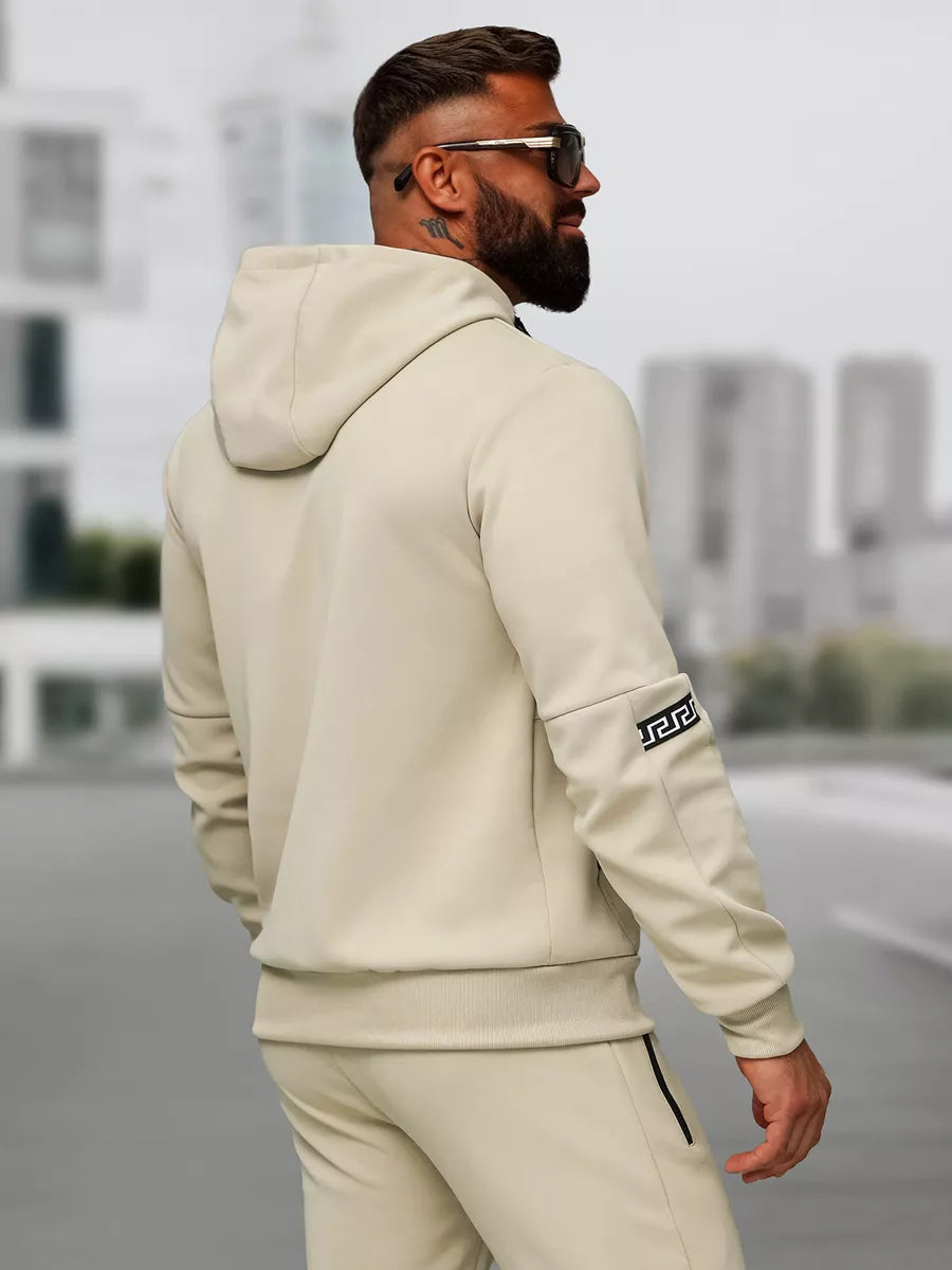 Men's brown tracksuit set Lion