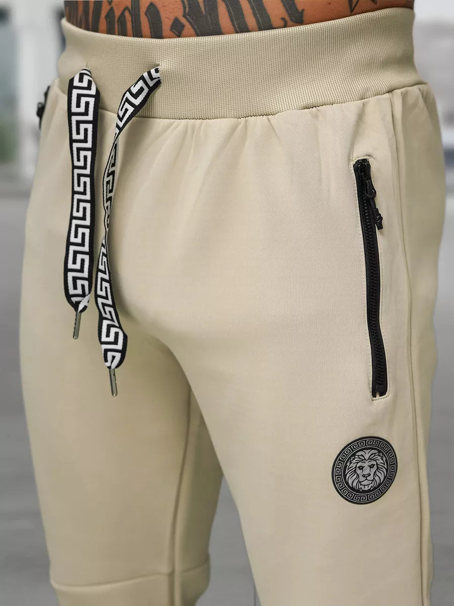 Men's brown tracksuit set Lion