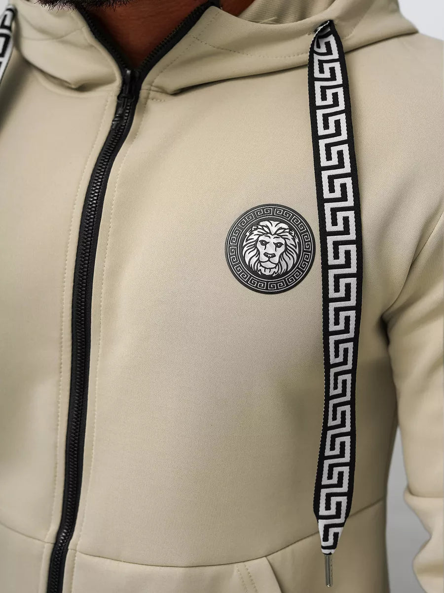 Men's brown tracksuit set Lion