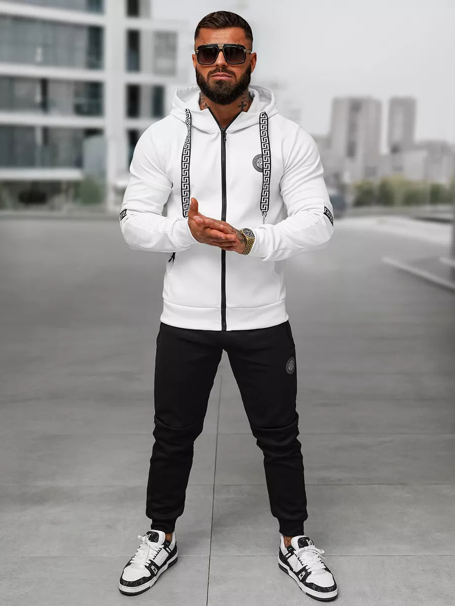 Men's white Lion tracksuit set.