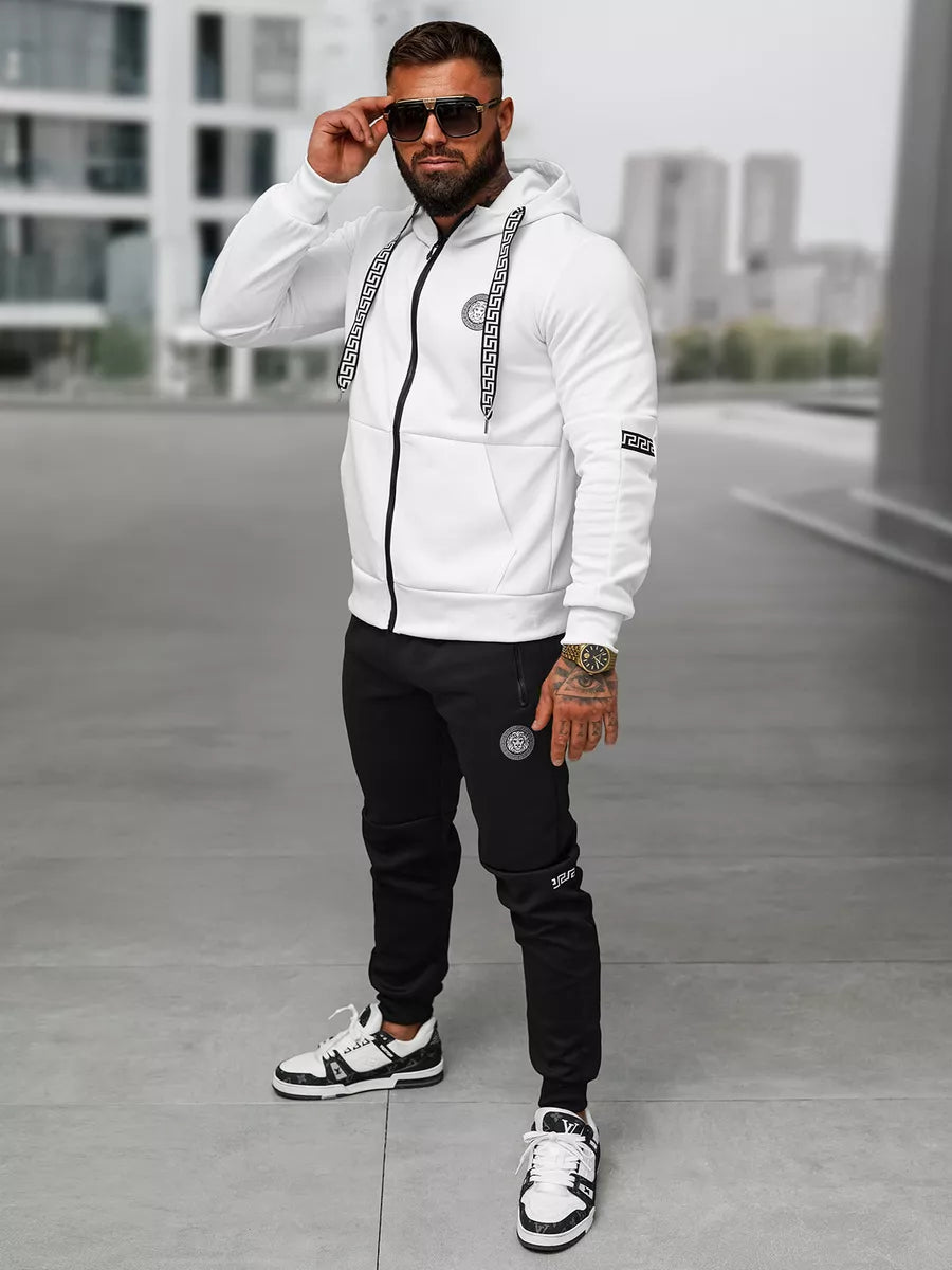 Men's white Lion tracksuit set.