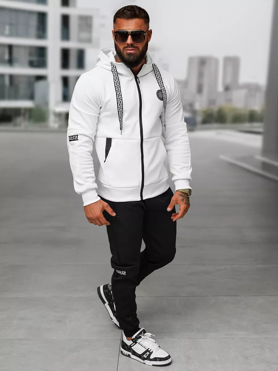 Men's white Lion tracksuit set.