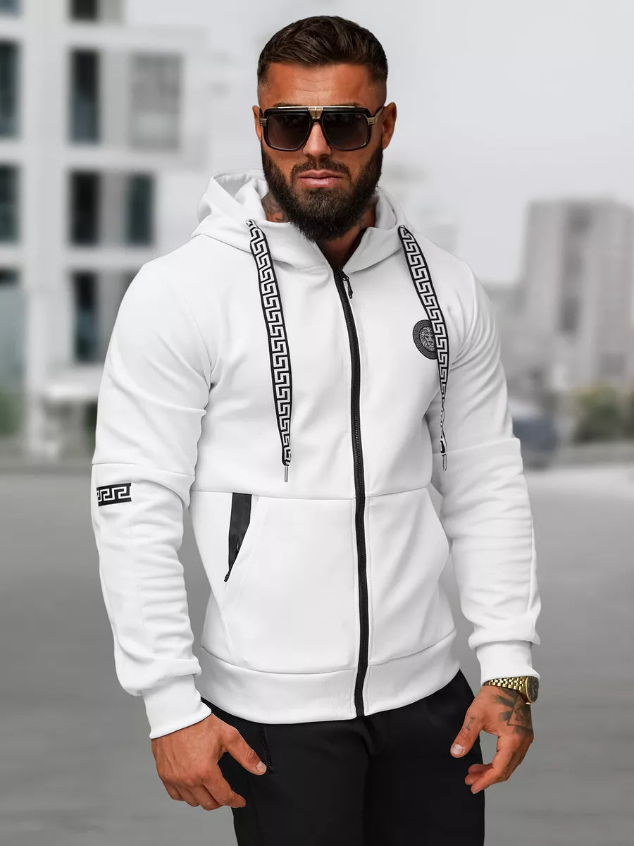 Men's white Lion tracksuit set.