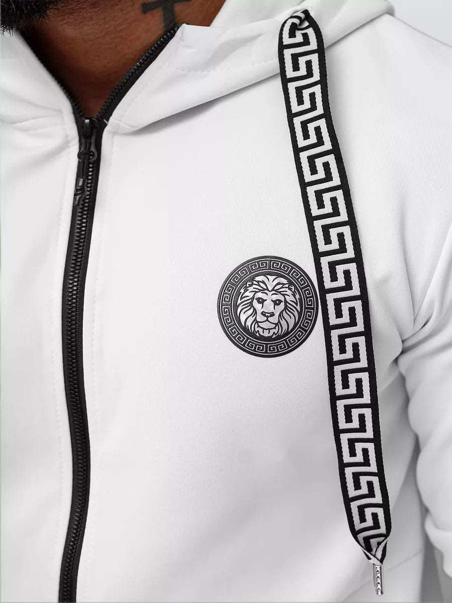 Men's white Lion tracksuit set.
