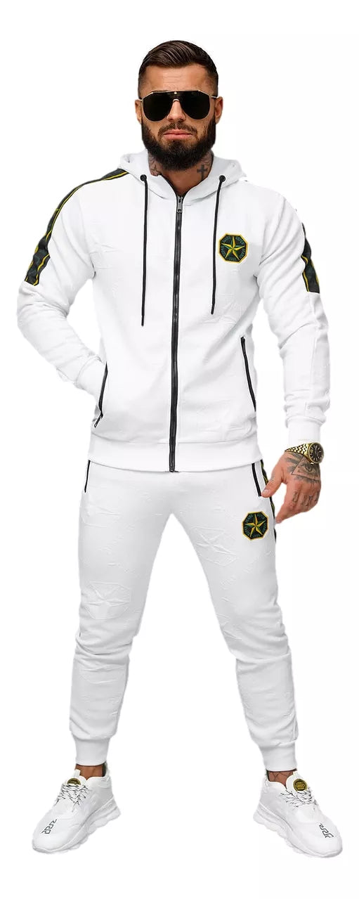 Men's white Super tracksuit.