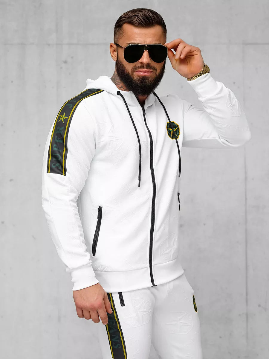 Men's white Super tracksuit.