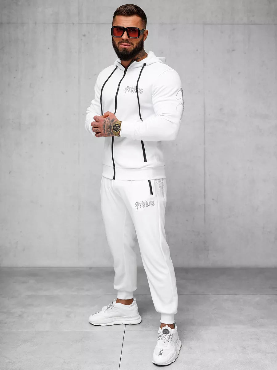 Men's white casual suit Matin