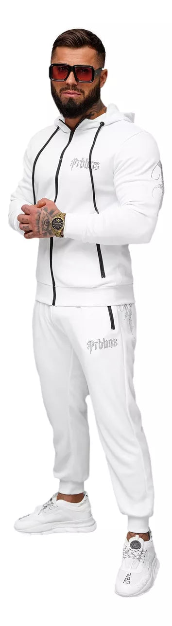 Men's white casual suit Matin