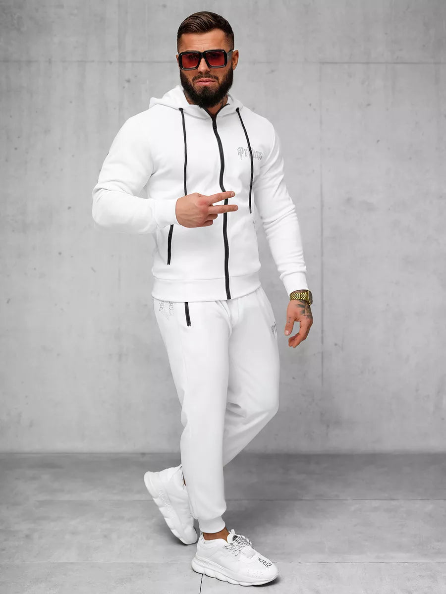 Men's white casual suit Matin