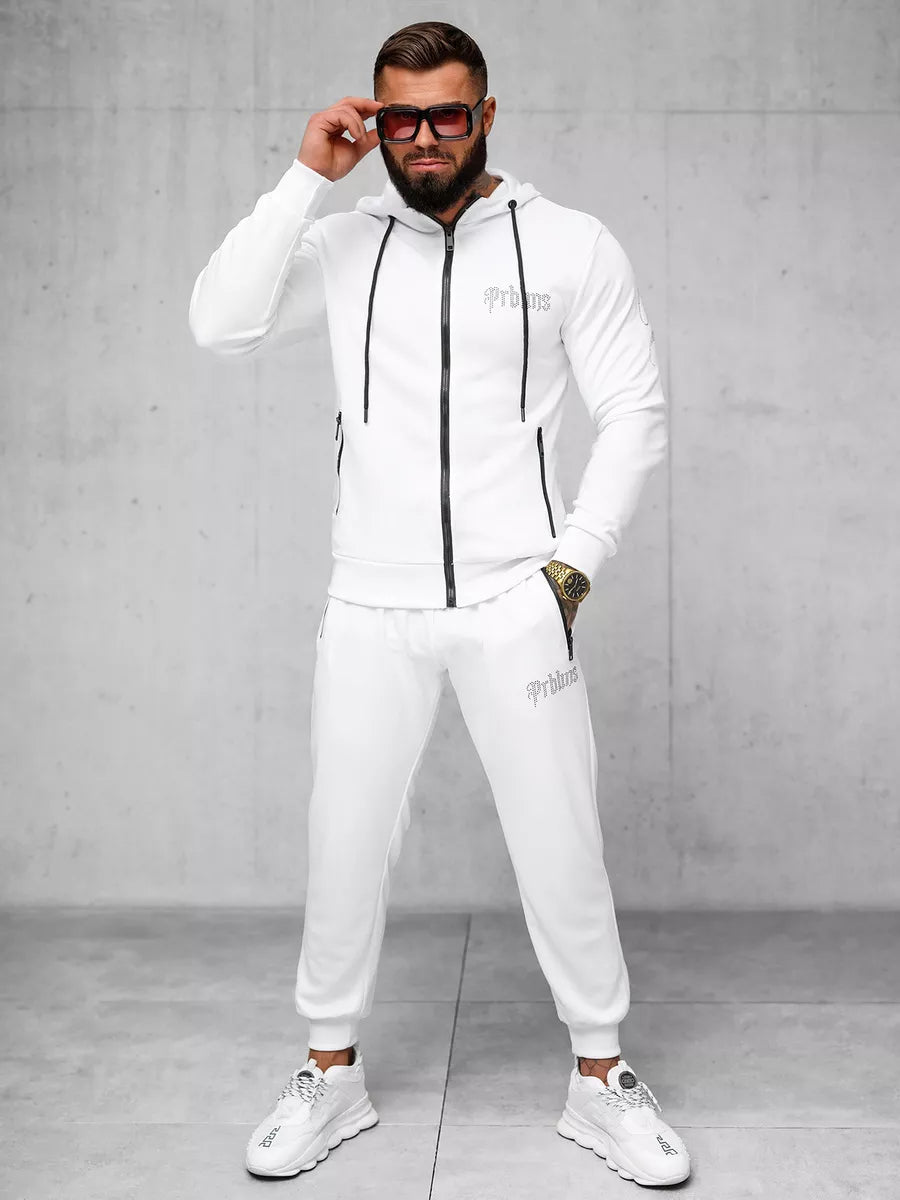 Men's white casual suit Matin