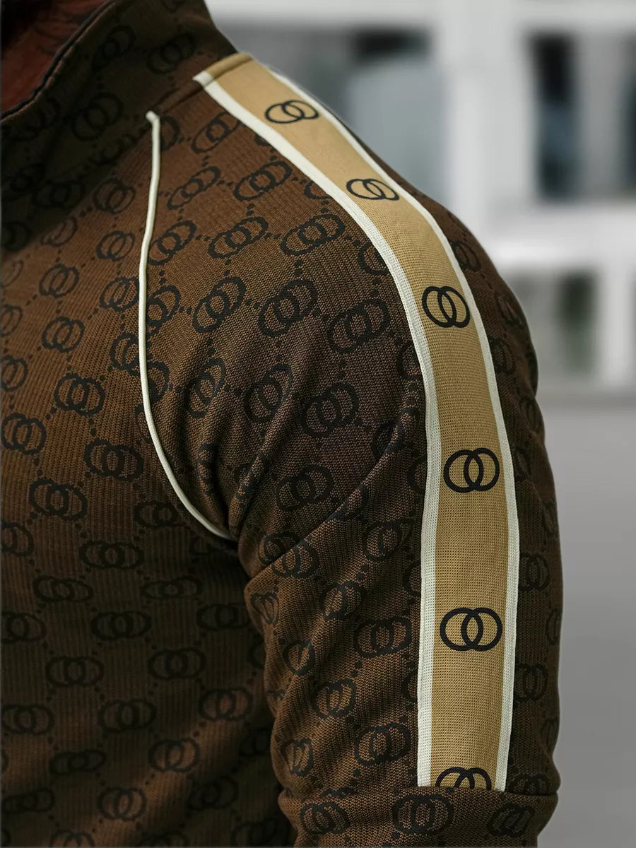 Men's brown tracksuit set Design