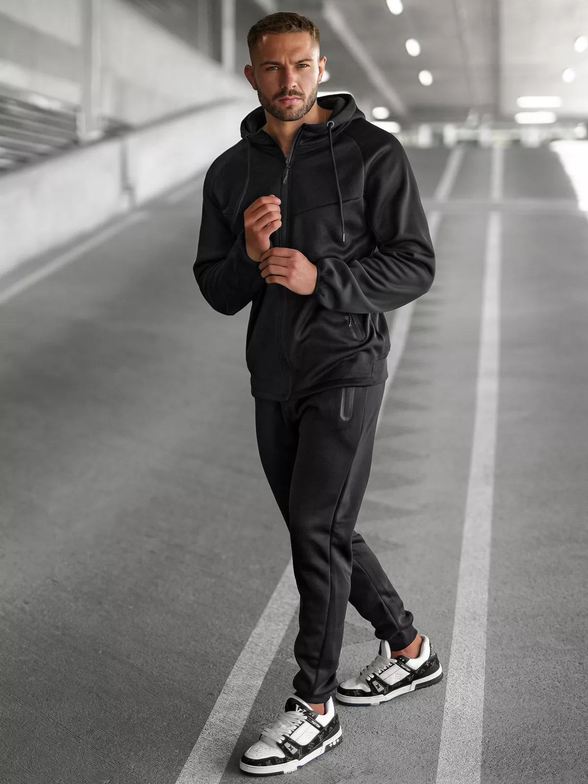 Men's black suit Gibon