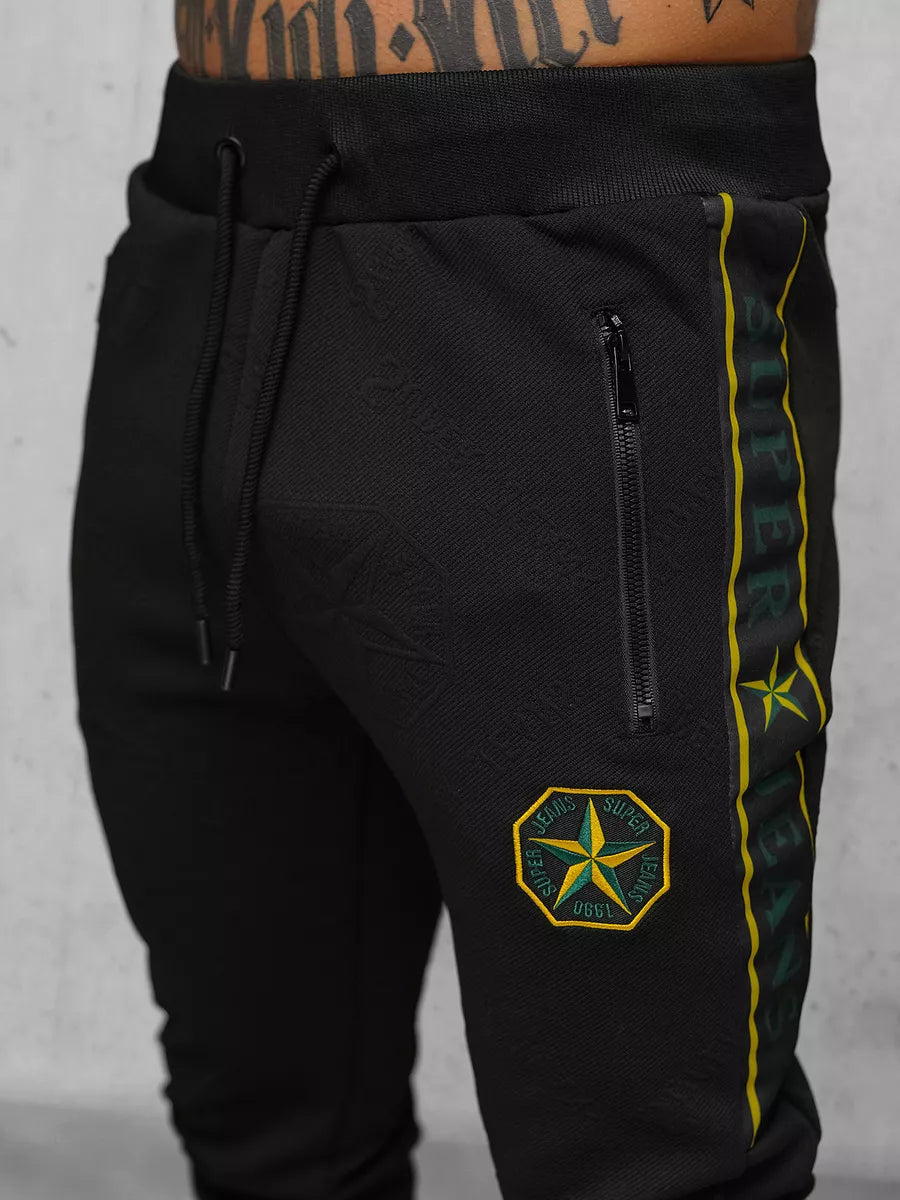 Men's black Super tracksuit.