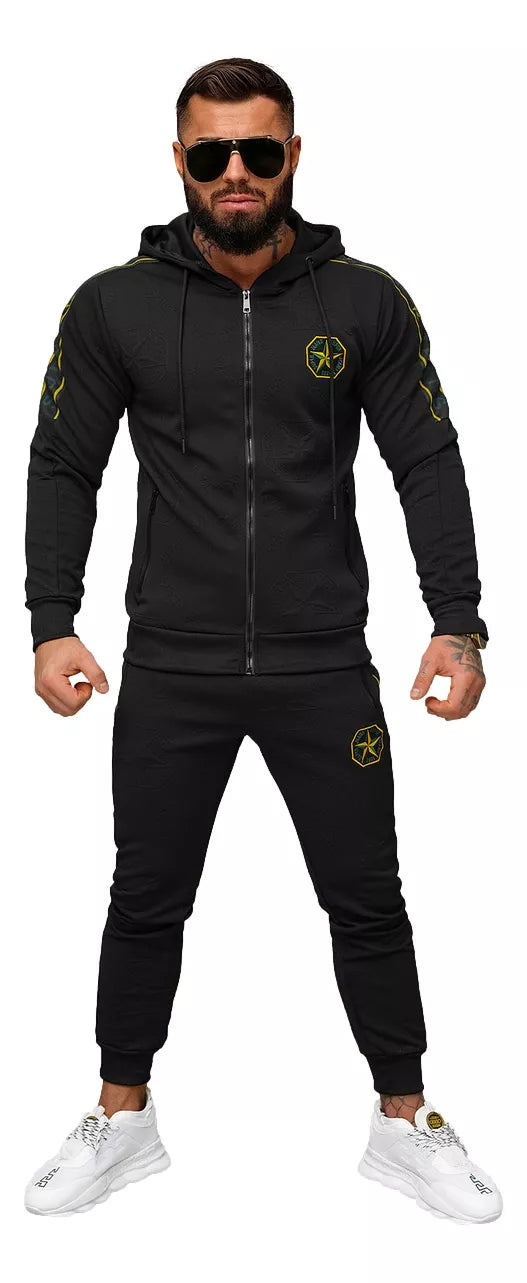 Men's black Super tracksuit.