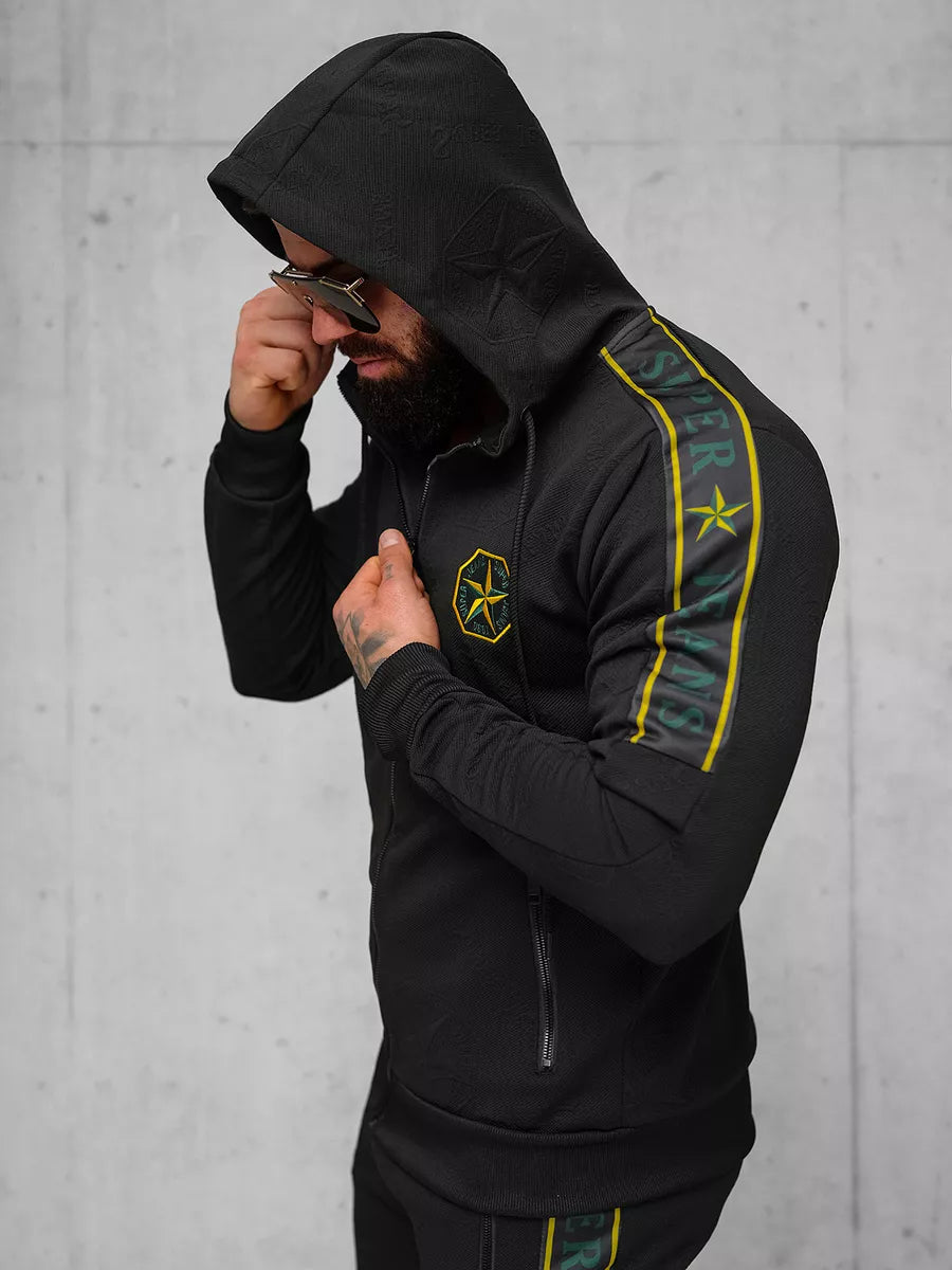 Men's black Super tracksuit.