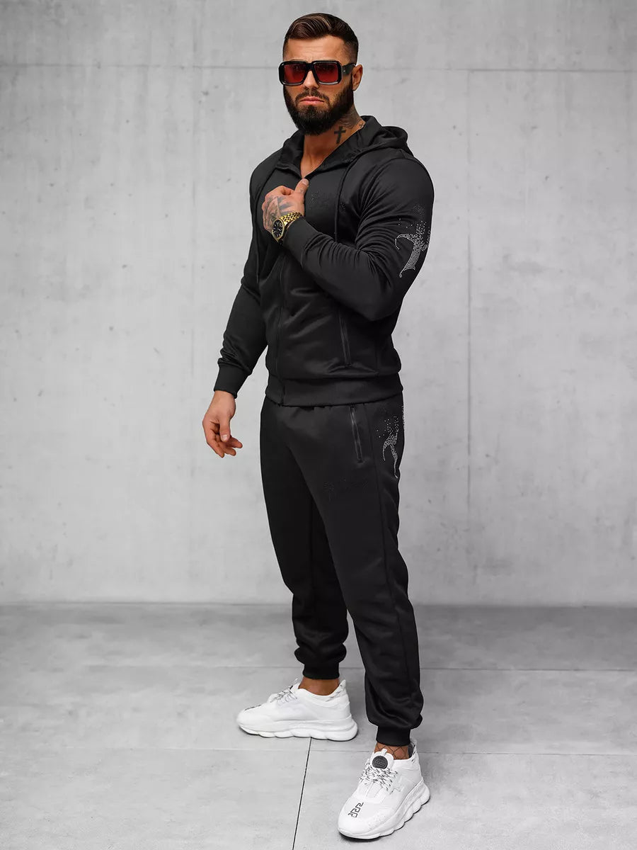 Men's black casual suit Matin