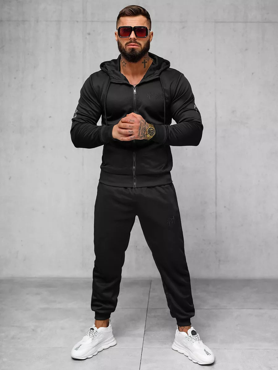 Men's black casual suit Matin