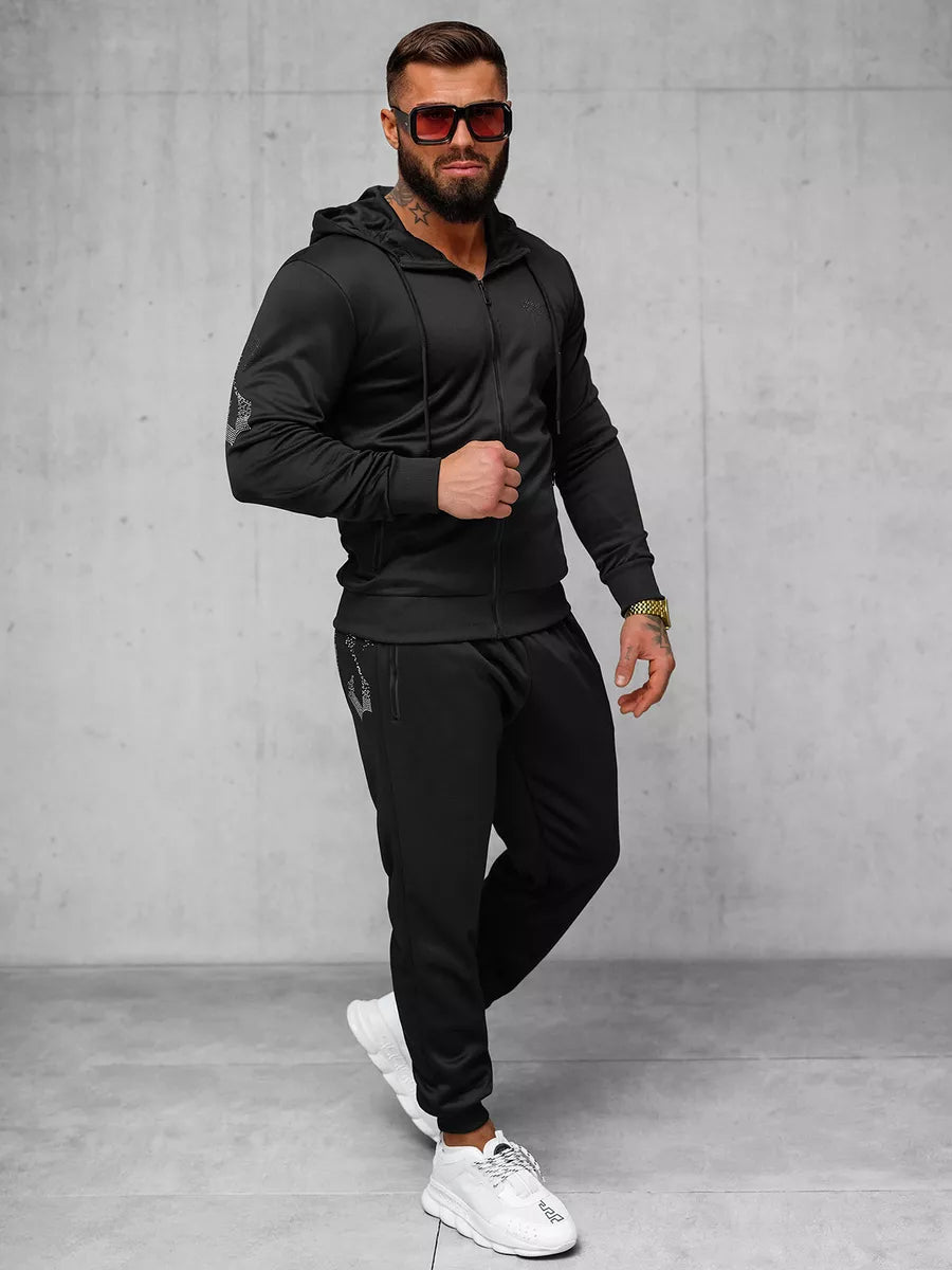 Men's black casual suit Matin