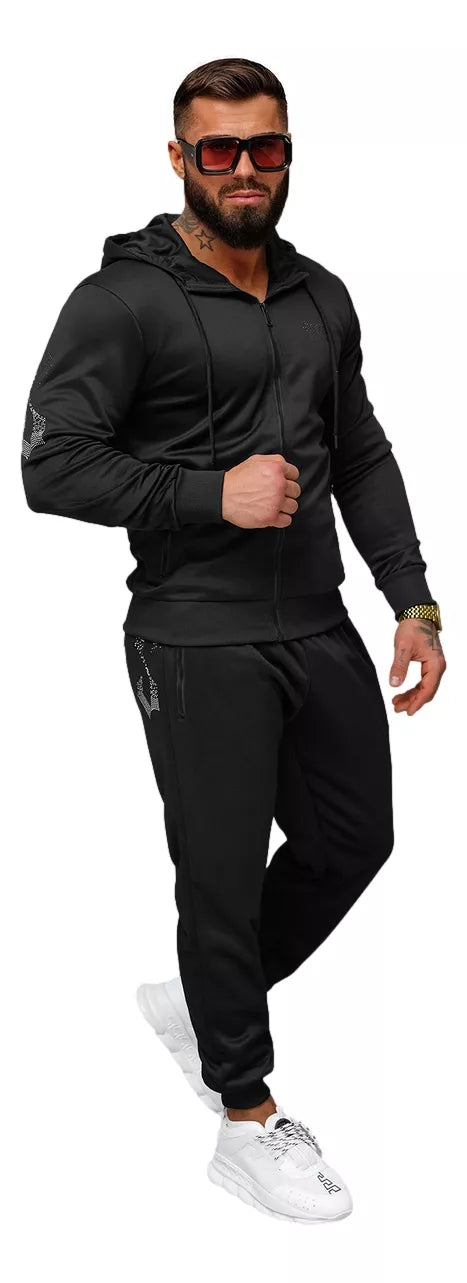 Men's black casual suit Matin