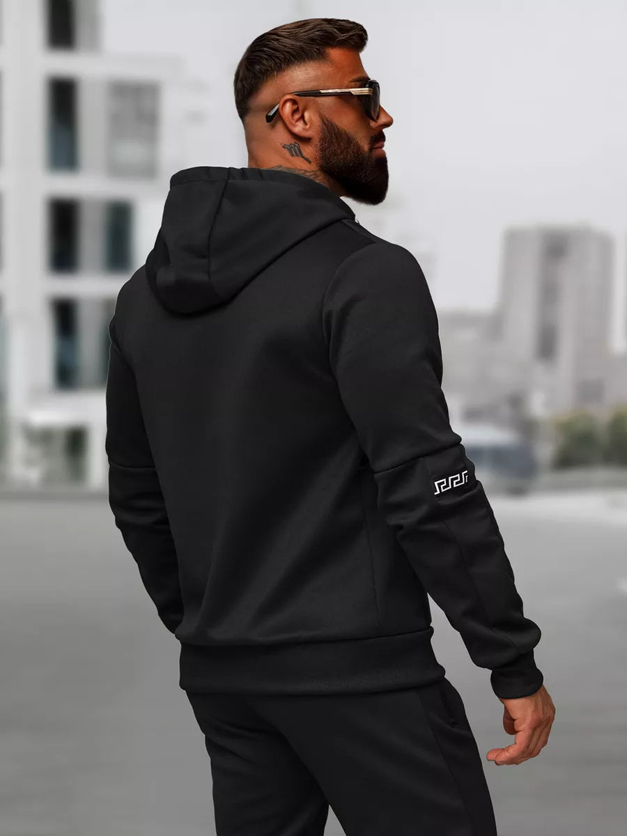 Men's black Lion tracksuit set.