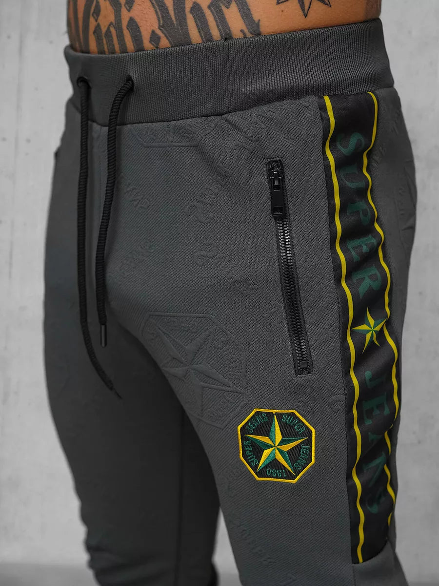 Men's dark gray Super tracksuit.