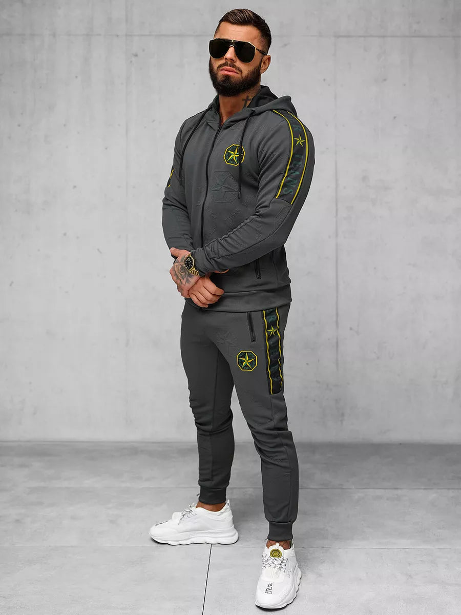 Men's dark gray Super tracksuit.