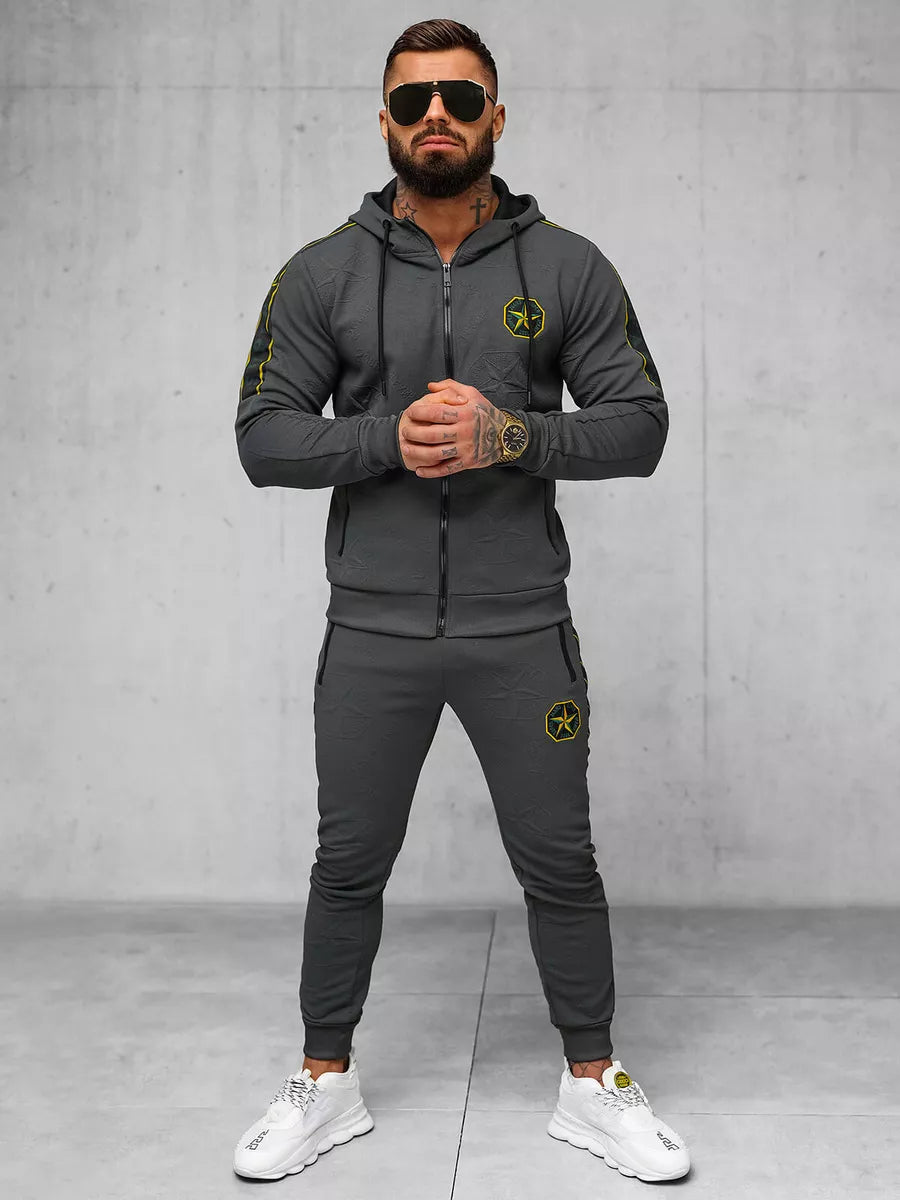 Men's dark gray Super tracksuit.
