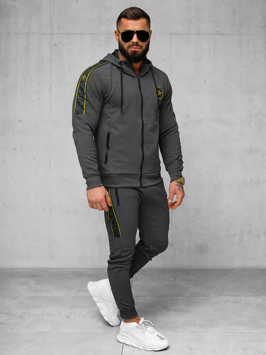 Men's dark gray Super tracksuit.