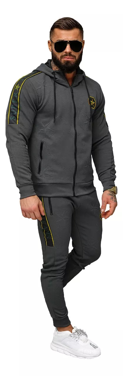 Men's dark gray Super tracksuit.