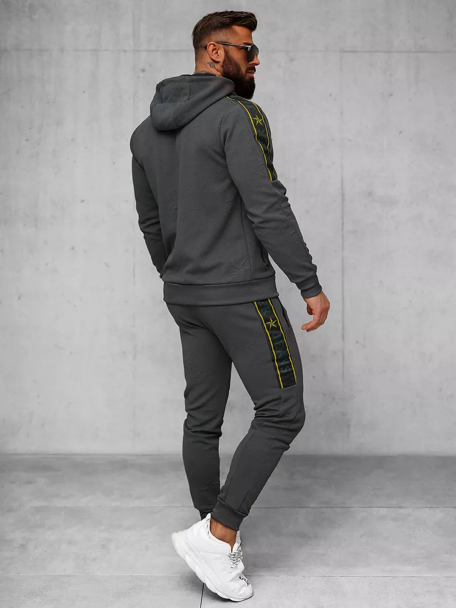 Men's dark gray Super tracksuit.