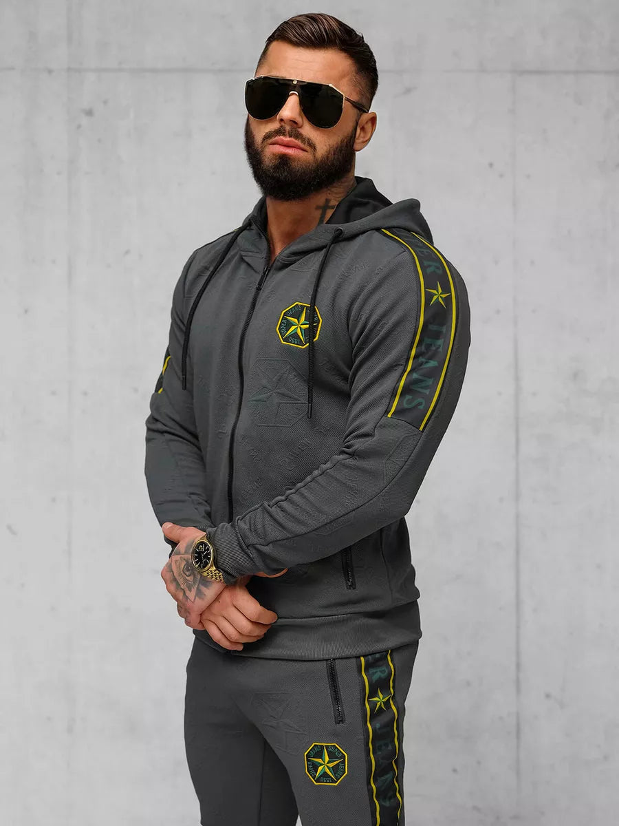Men's dark gray Super tracksuit.
