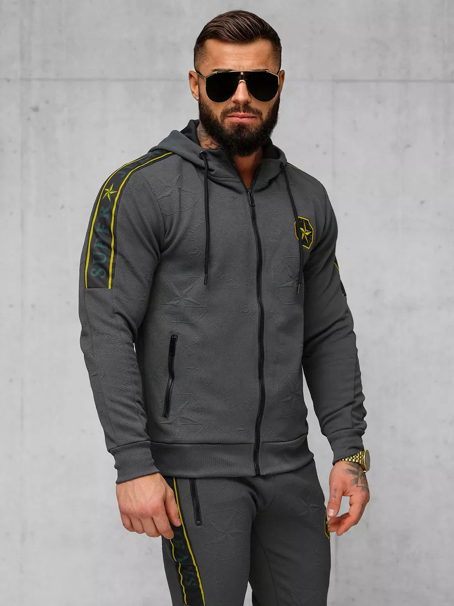 Men's dark gray Super tracksuit.
