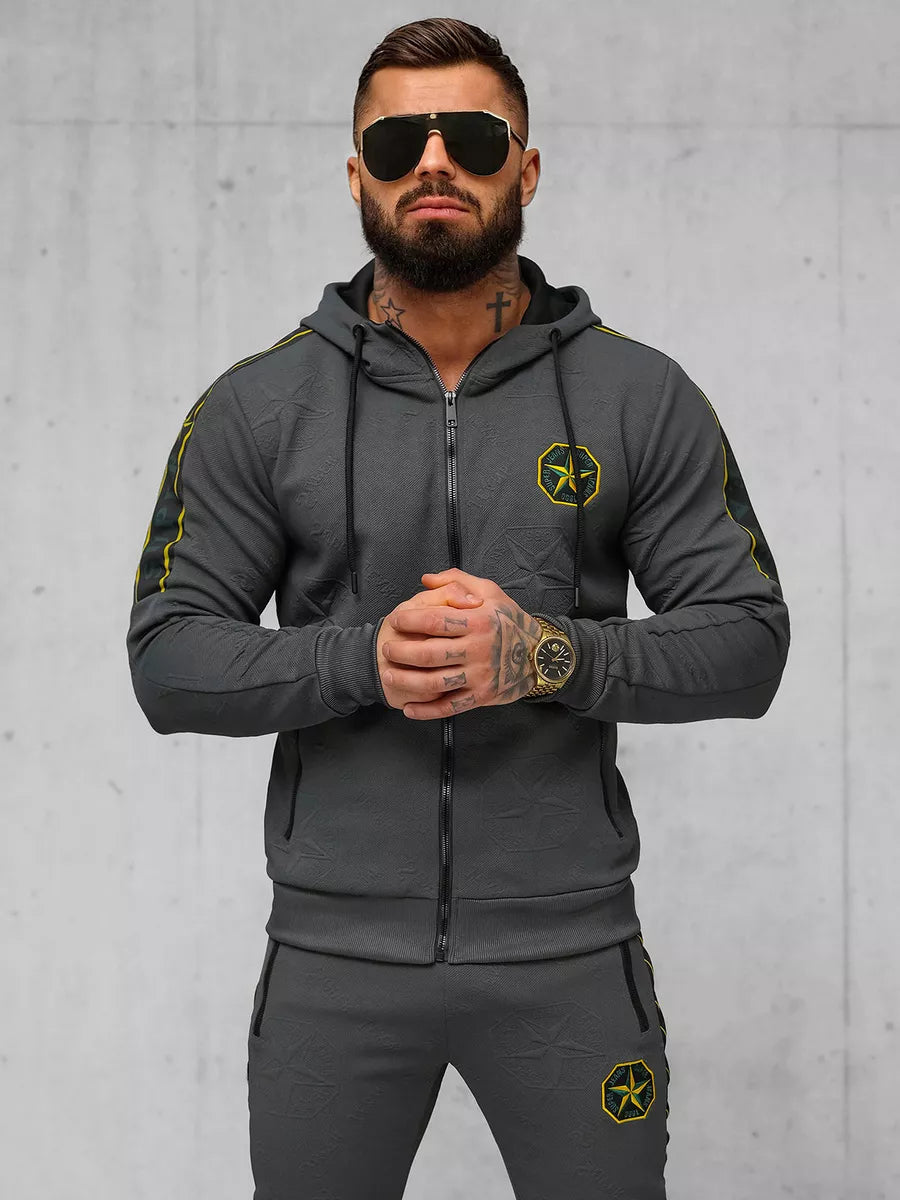 Men's dark gray Super tracksuit.