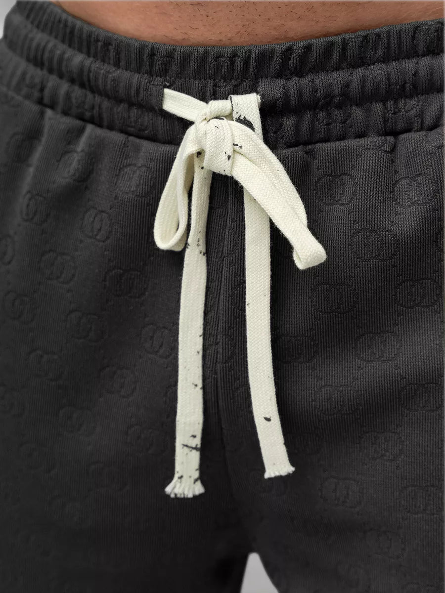 Men's dark gray suit What