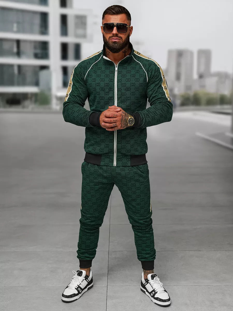 Men's Green Tracksuit Set Design