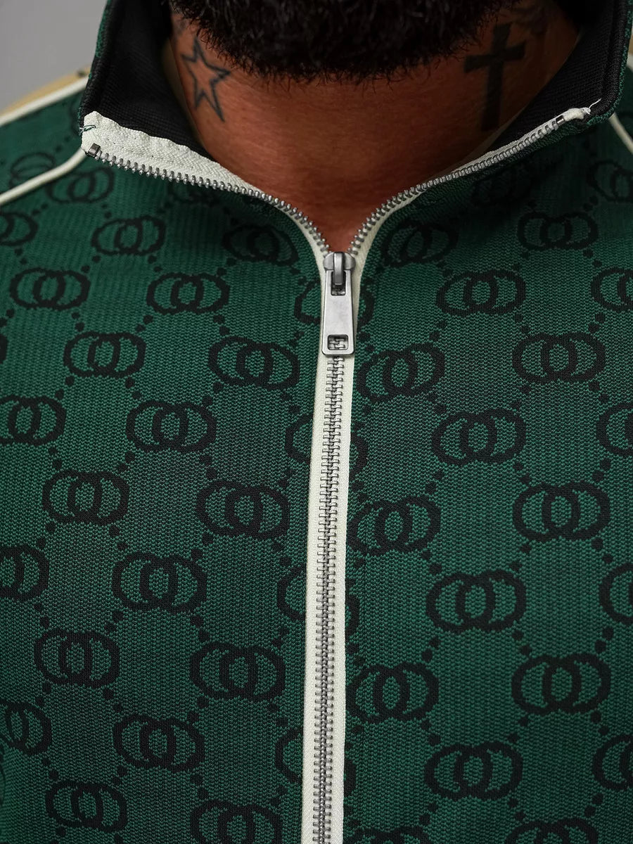 Men's Green Tracksuit Set Design