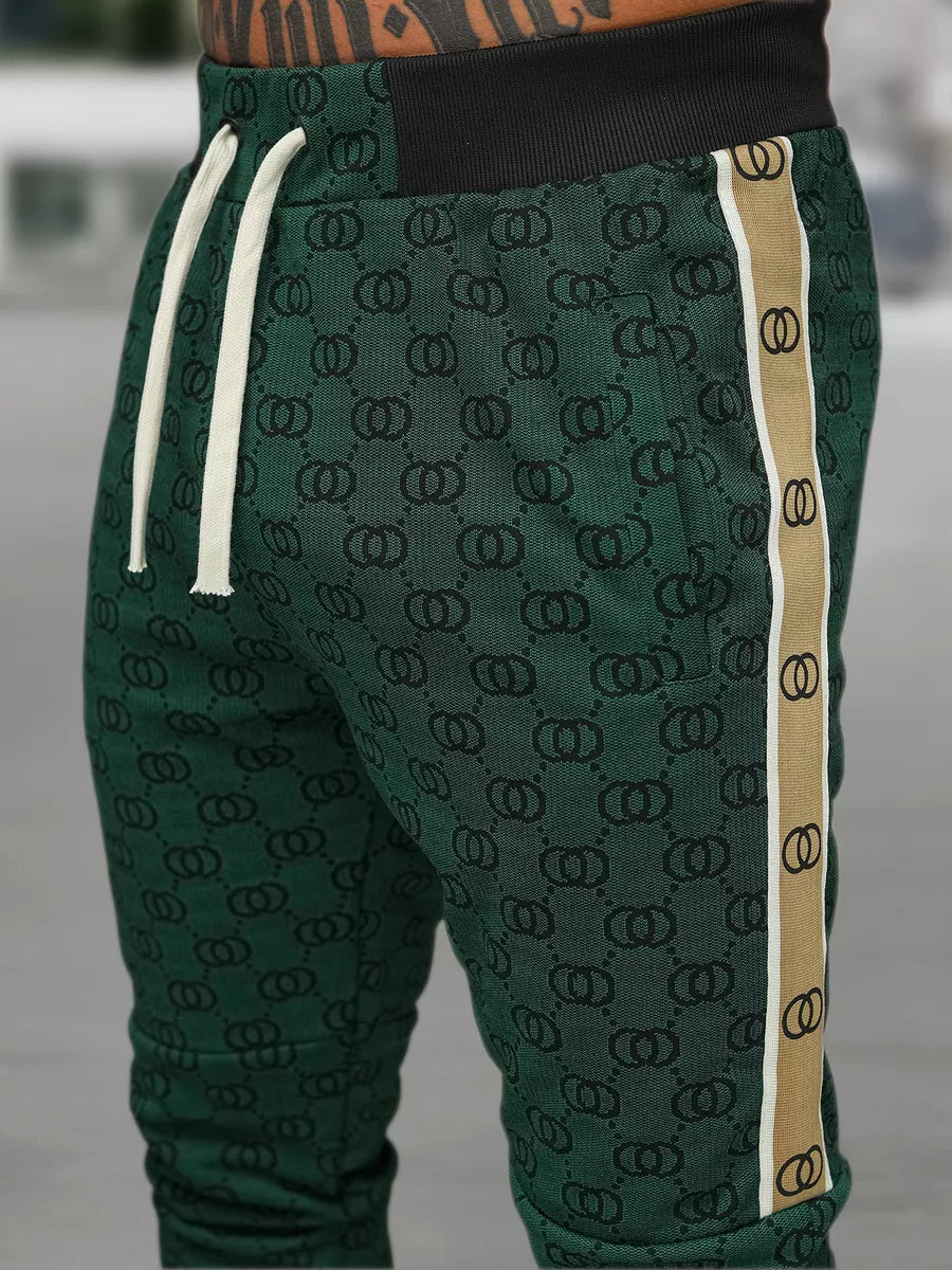 Men's Green Tracksuit Set Design