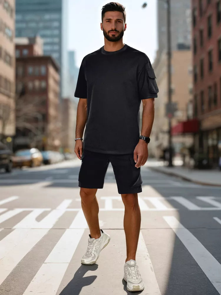 Men's black tracksuit Track