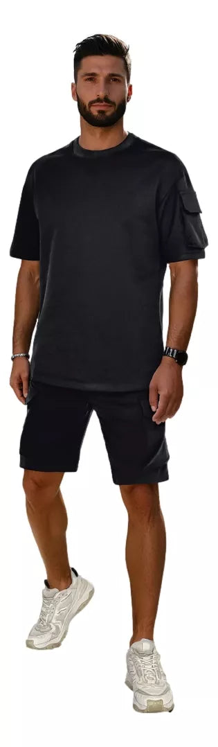 Men's black tracksuit Track