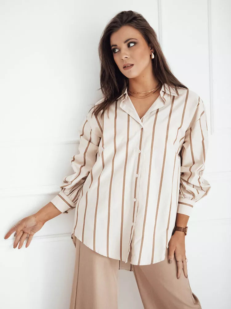 Women's brown shirt Delun