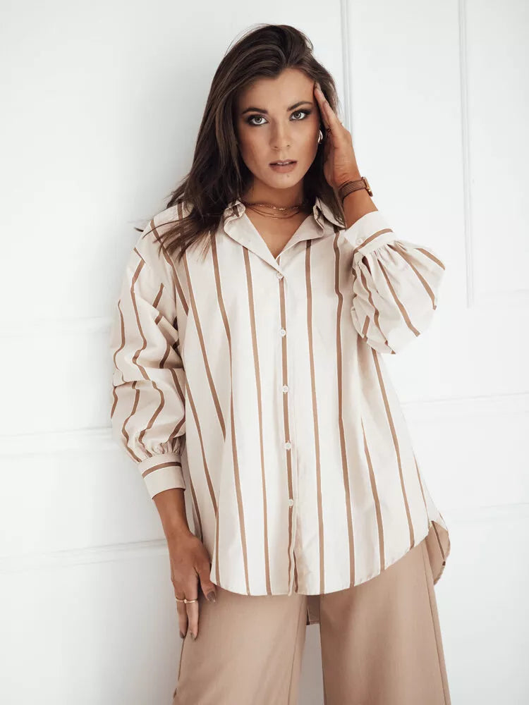 Women's brown shirt Delun