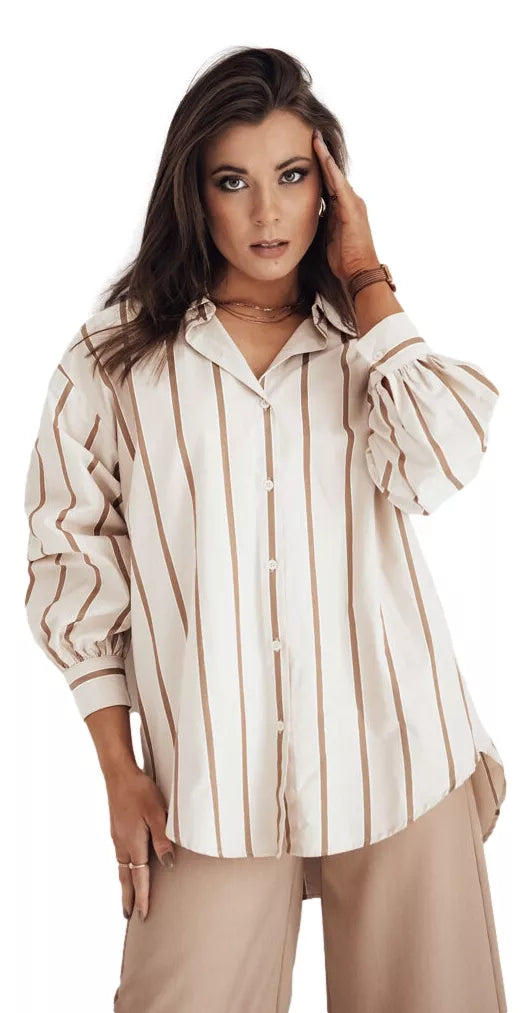 Women's brown shirt Delun