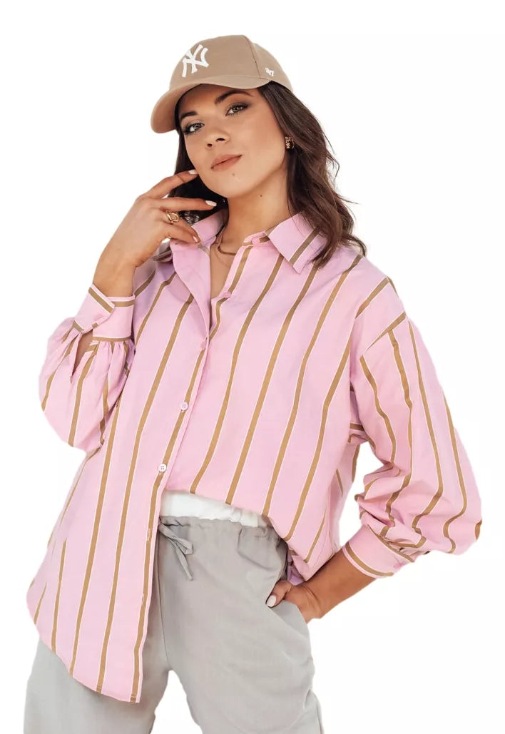 Women's pink shirt Delun