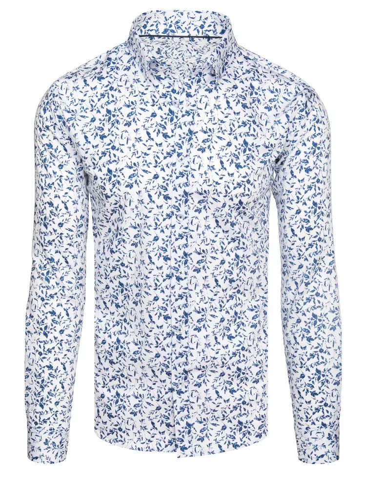 Men's white long-sleeved shirt Scot