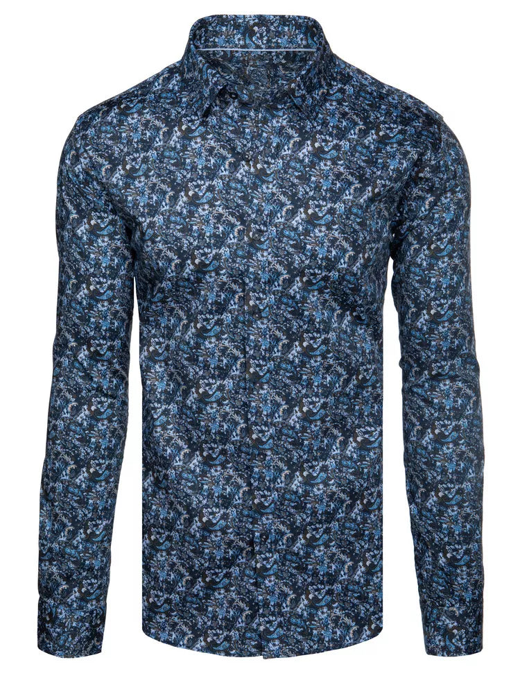 Men's blue shirt Sabast