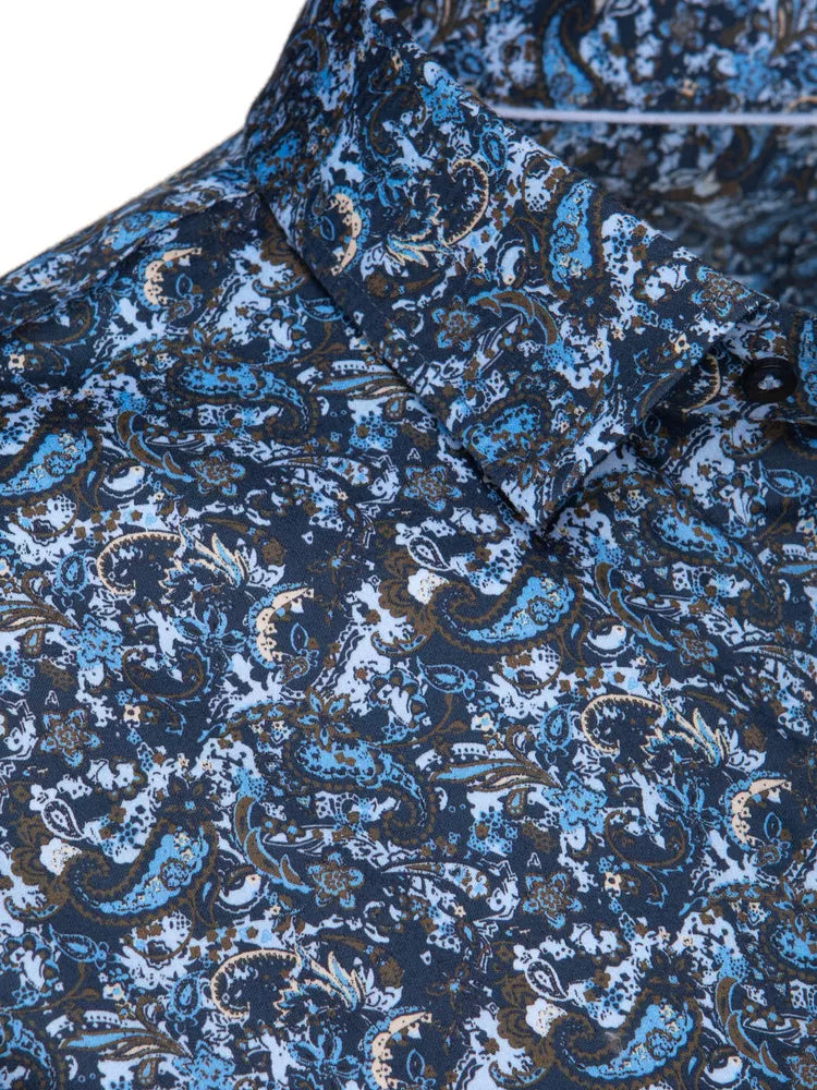 Men's blue shirt Sabast