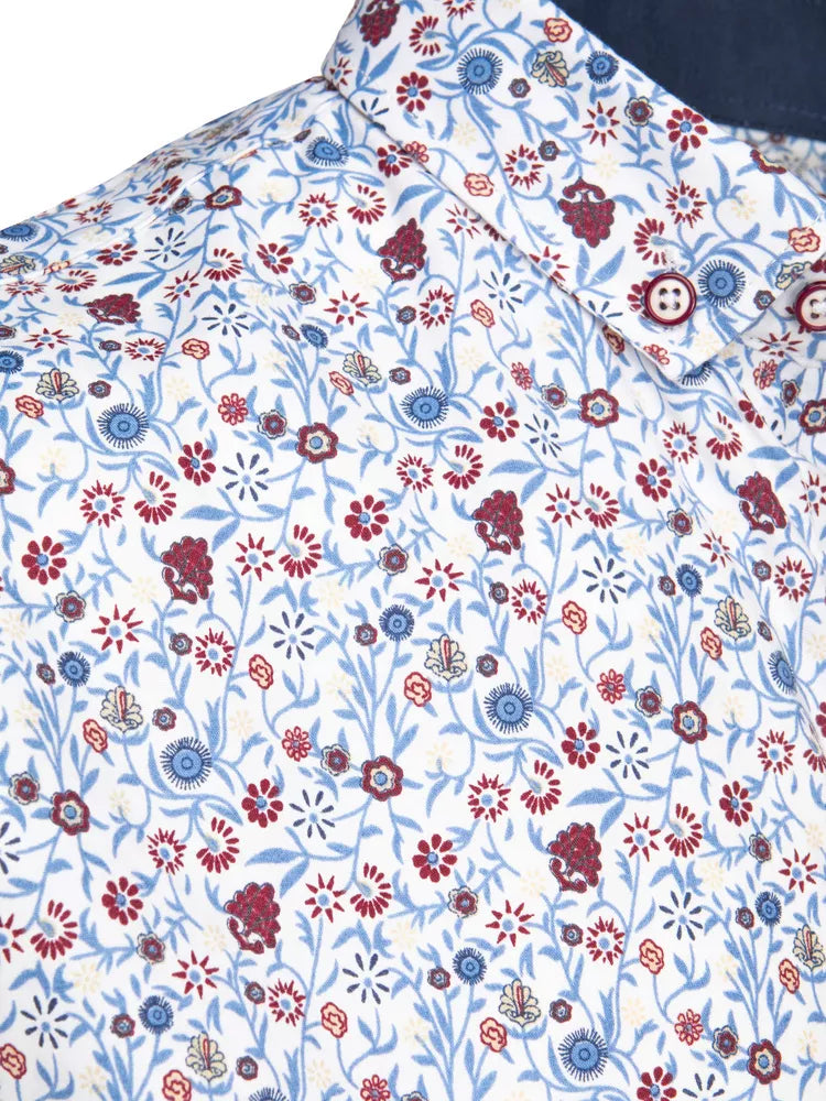 Men's white short-sleeved shirt Tem