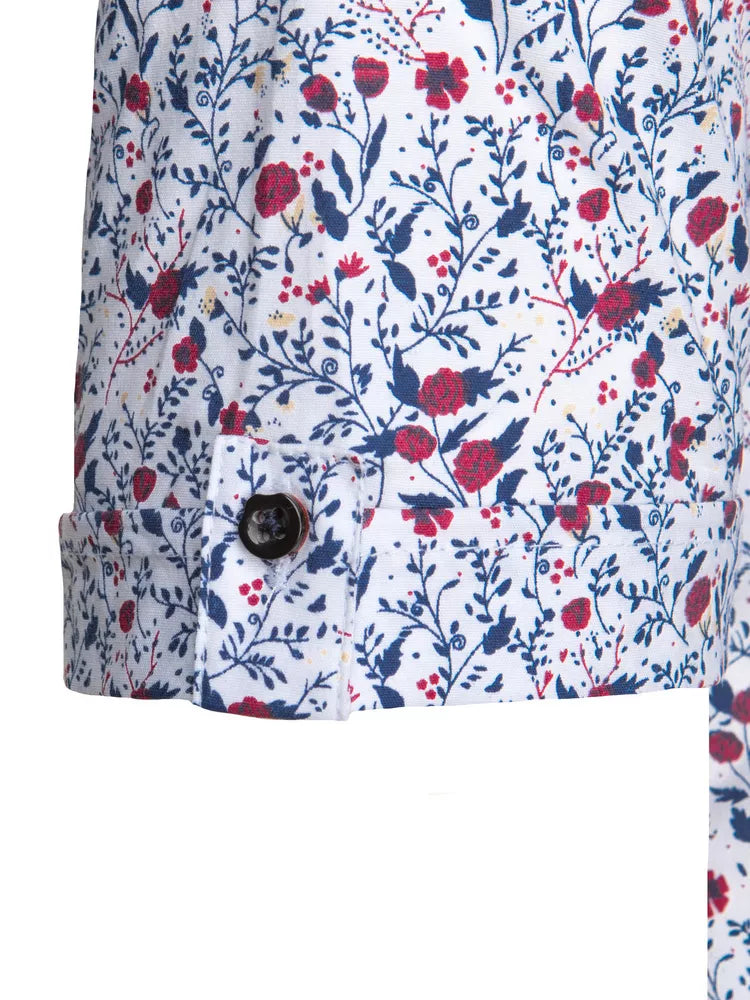 Men's white short-sleeved shirt Ty